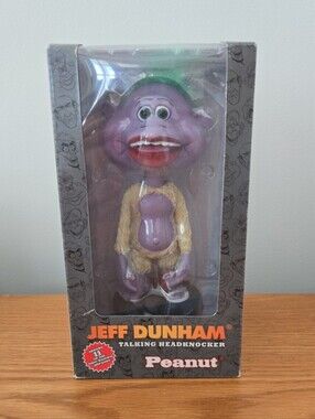 Dunham Purple Peanut Talking Headknocker Figure with Tan Outfit NIB